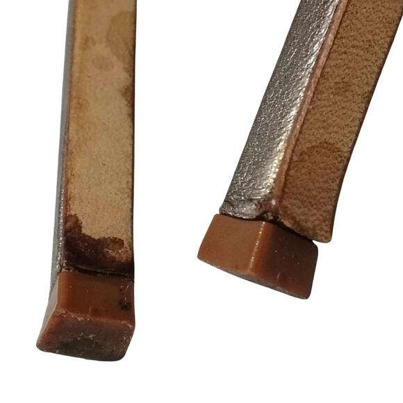 Manolo Blahnik Bronze Leather and Transparent PVC Lavanasa Sandals Size 10.5 - Picture 10 of 12